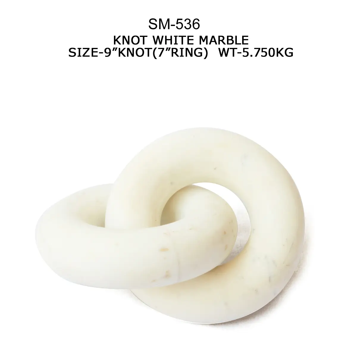 WHITE MARBLE KNOT SAMPLE